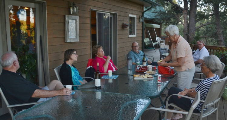 on the B&B patio